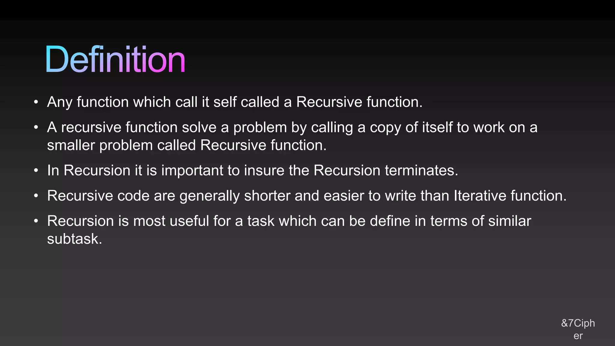 Recursion DS made easy - 2