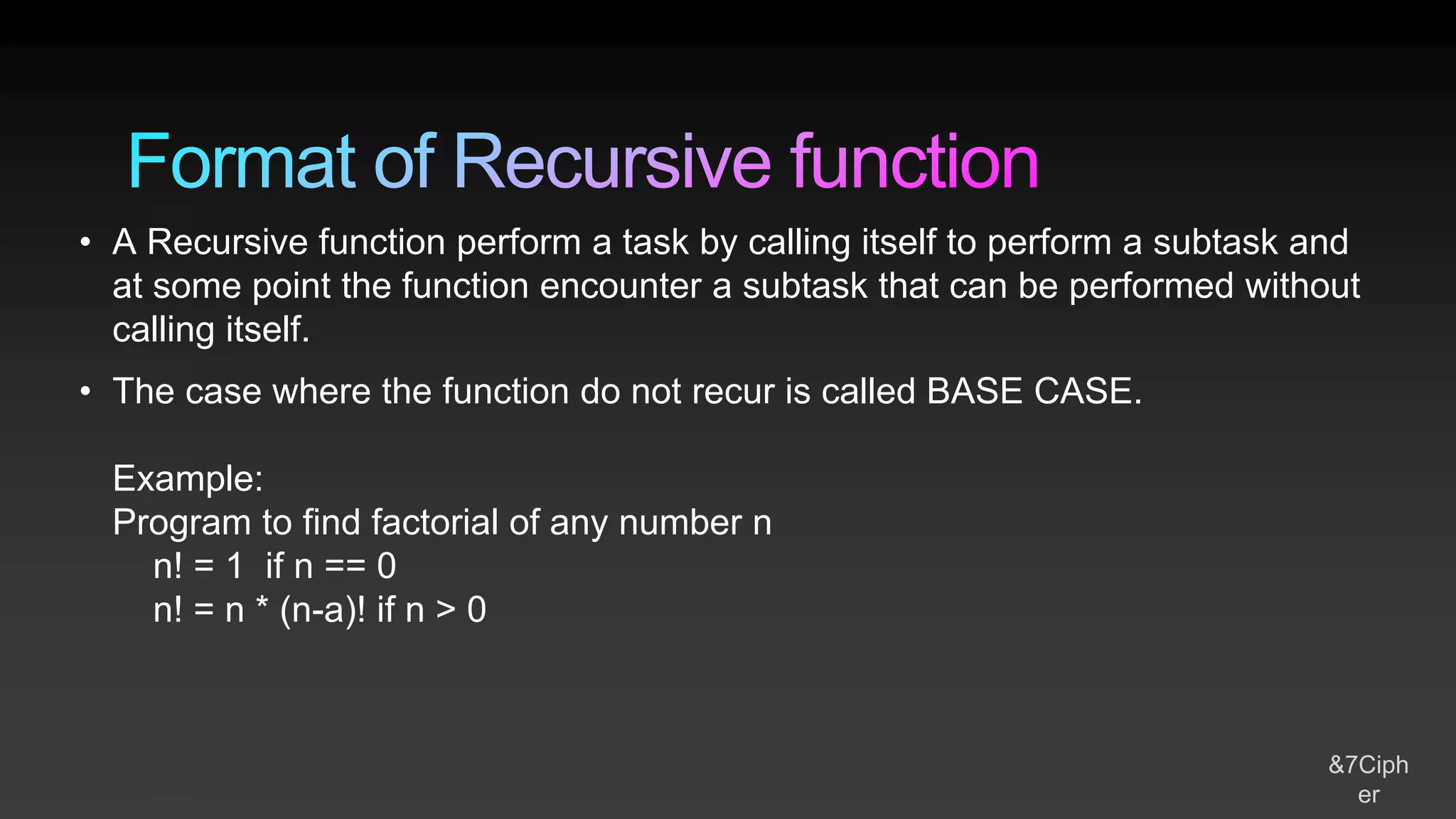 Recursion DS made easy - 2