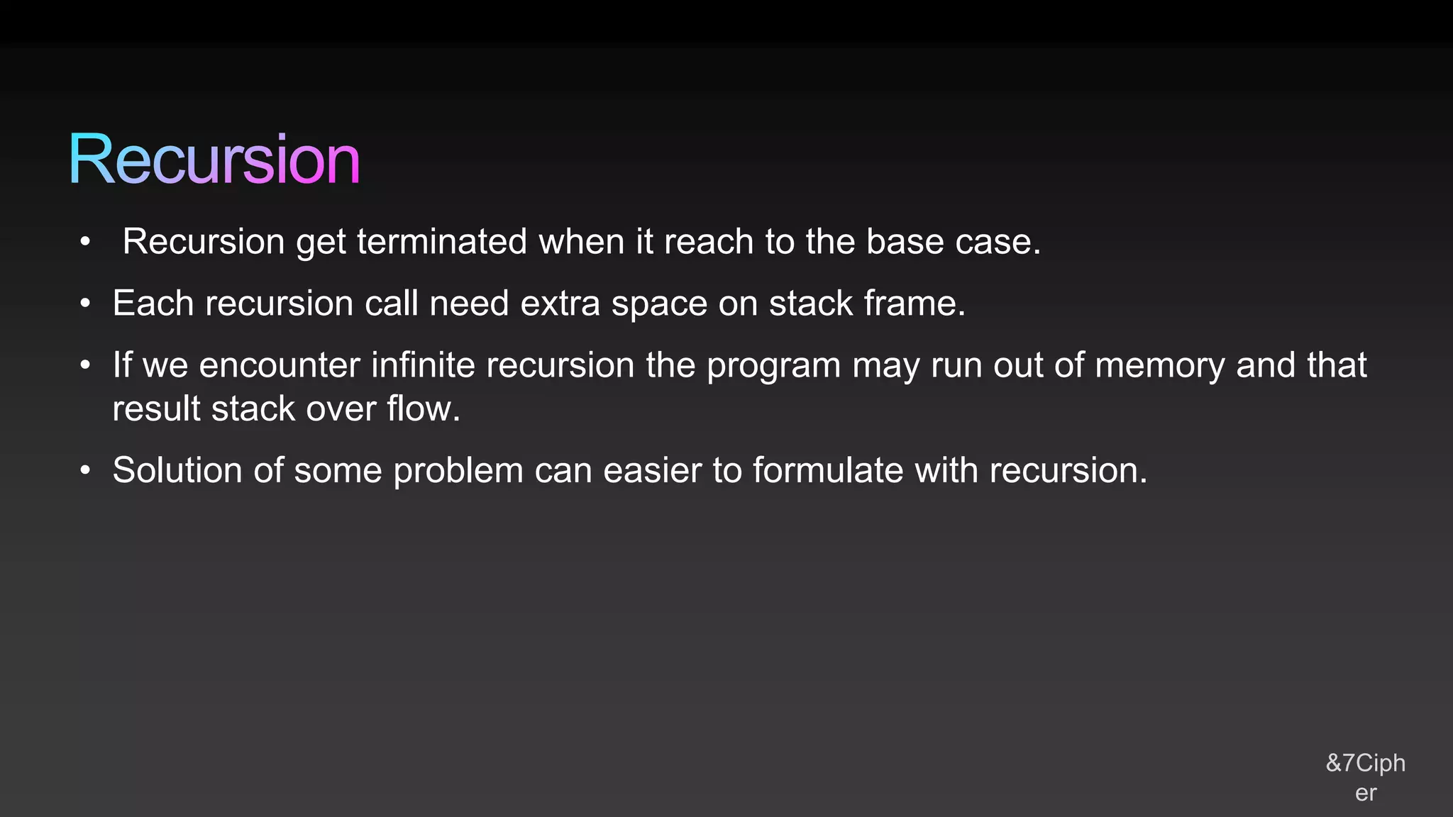 Recursion DS made easy - 2