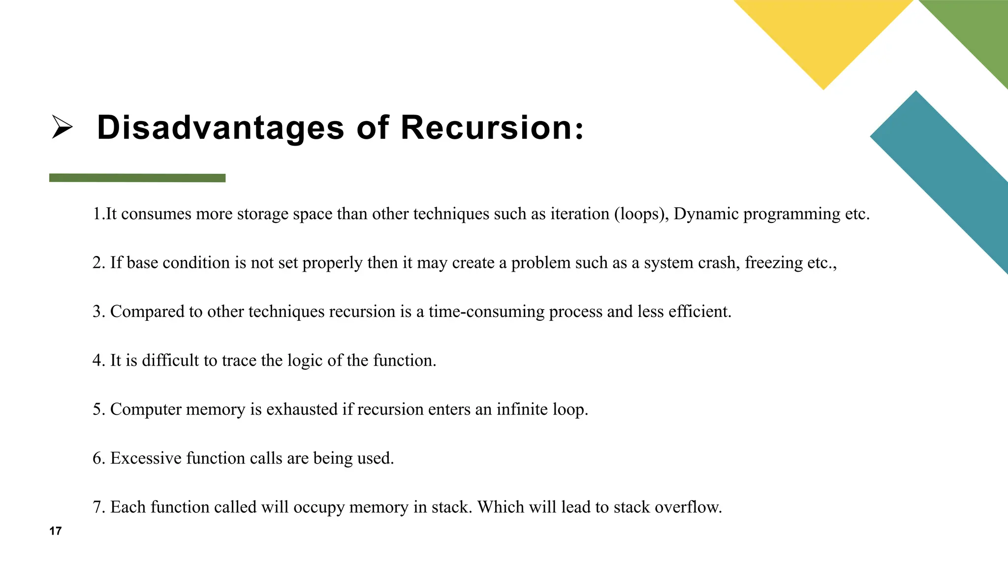 Recursion in Data Structure | PPTX