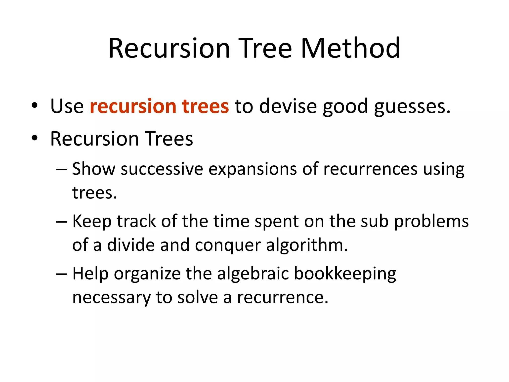 recursion tree method.pdf
