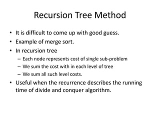 recursion tree method.pdf