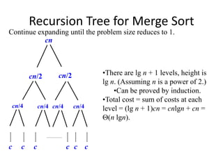 recursion tree method.pdf
