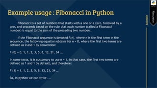 Recursion with python | PPT