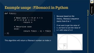 Recursion with python | PPT
