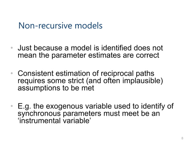 Recursive and non-recursive models | PPTX