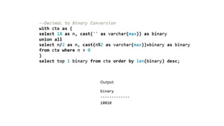 Understanding Recursive Common Table Expressions (CTEs) in SQL for ...