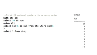 Understanding Recursive Common Table Expressions (CTEs) in SQL for ...