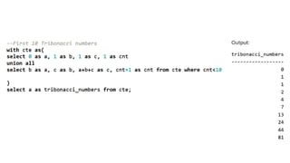 Understanding Recursive Common Table Expressions (CTEs) in SQL for ...