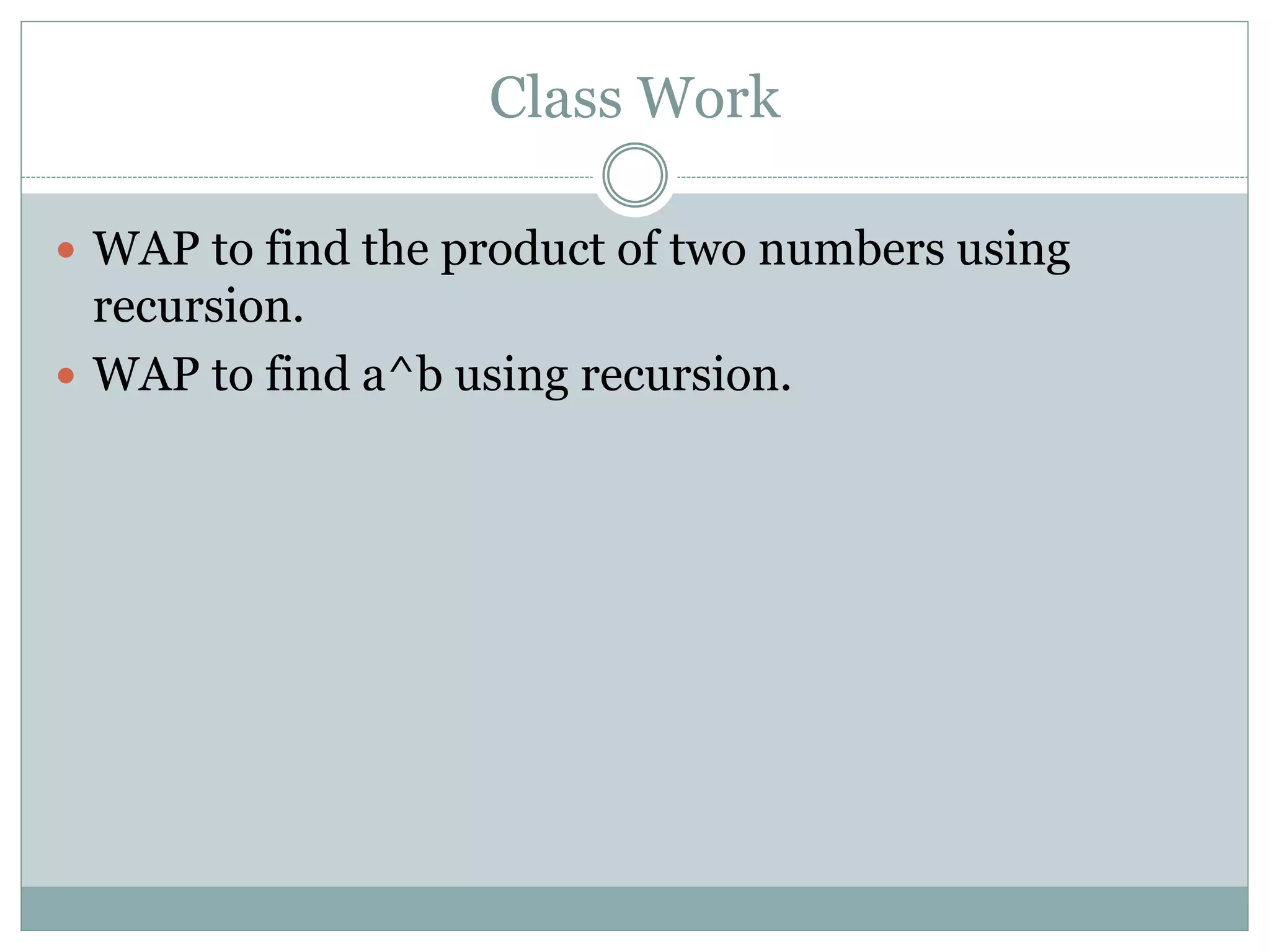 Recursive Function | PPT
