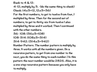 Recursive patterns by taylor