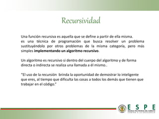 RECURSIVIDAD | PPTX
