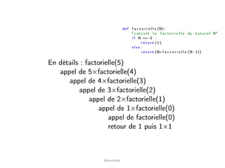 Récursivité
 