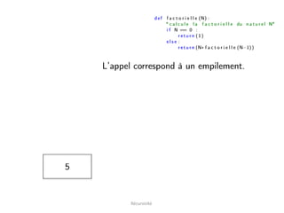 Récursivité
 