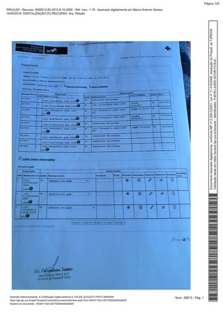 Num. 26813 - Pág. 1Assinado eletronicamente. A Certificação Digital pertence a: FELIPE AUGUSTO PINTO MARIANI
https://pje.tjpr.jus.br/pje/Processo/ConsultaDocumento/listView.seam?nd=16030715241257700000000026281
Número do documento: 16030715241257700000000026281
Documentoassinadodigitalmente,conformeMPnº2.200-2/2001,Leinº11.419/2006,resoluçãodoProjudi,doTJPR/OE
Validaçãodesteemhttps://projudi.tjpr.jus.br/projudi/-Identificador:PJ6VRLA3RG937HRFC3UA
PROJUDI - Recurso: 5000012-83.2015.8.16.0000 - Ref. mov. 1.19 - Assinado digitalmente por Marco Antonio Santos
14/05/2019: DIGITALIZAÇÃO DO RECURSO. Arq: Petição
Página 125
 