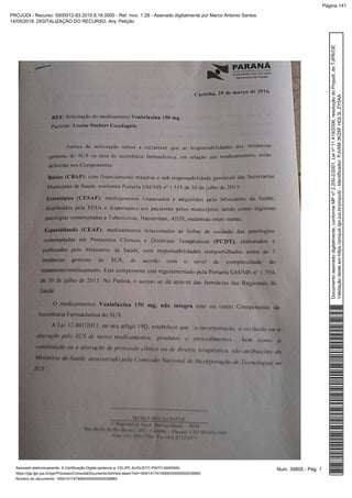 Num. 39805 - Pág. 1Assinado eletronicamente. A Certificação Digital pertence a: FELIPE AUGUSTO PINTO MARIANI
https://pje.tjpr.jus.br/pje/Processo/ConsultaDocumento/listView.seam?nd=16041417474684000000000038965
Número do documento: 16041417474684000000000038965
Documentoassinadodigitalmente,conformeMPnº2.200-2/2001,Leinº11.419/2006,resoluçãodoProjudi,doTJPR/OE
Validaçãodesteemhttps://projudi.tjpr.jus.br/projudi/-Identificador:PJV6M3KZ6FHQL3LZY5AA
PROJUDI - Recurso: 5000012-83.2015.8.16.0000 - Ref. mov. 1.28 - Assinado digitalmente por Marco Antonio Santos
14/05/2019: DIGITALIZAÇÃO DO RECURSO. Arq: Petição
Página 141
 