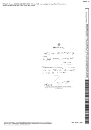 Num. 46018 - Pág. 5Assinado eletronicamente. A Certificação Digital pertence a: GIOVANNA SOUNIS DUPONT PRENDI COSTA
https://pje.tjpr.jus.br/pje/Processo/ConsultaDocumento/listView.seam?nd=16051014141078700000000044977
Número do documento: 16051014141078700000000044977
Documentoassinadodigitalmente,conformeMPnº2.200-2/2001,Leinº11.419/2006,resoluçãodoProjudi,doTJPR/OE
Validaçãodesteemhttps://projudi.tjpr.jus.br/projudi/-Identificador:PJL5XY29WZADZ3MVVCKR
PROJUDI - Recurso: 5000012-83.2015.8.16.0000 - Ref. mov. 1.33 - Assinado digitalmente por Marco Antonio Santos
14/05/2019: DIGITALIZAÇÃO DO RECURSO. Arq: Certidão
Página 152
 