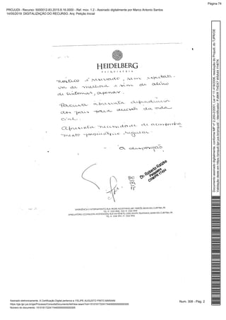 Num. 308 - Pág. 2Assinado eletronicamente. A Certificação Digital pertence a: FELIPE AUGUSTO PINTO MARIANI
https://pje.tjpr.jus.br/pje/Processo/ConsultaDocumento/listView.seam?nd=15101617224174400000000000305
Número do documento: 15101617224174400000000000305
Documentoassinadodigitalmente,conformeMPnº2.200-2/2001,Leinº11.419/2006,resoluçãodoProjudi,doTJPR/OE
Validaçãodesteemhttps://projudi.tjpr.jus.br/projudi/-Identificador:PJ8KRTHDX7W5A4AYH6TK
PROJUDI - Recurso: 5000012-83.2015.8.16.0000 - Ref. mov. 1.2 - Assinado digitalmente por Marco Antonio Santos
14/05/2019: DIGITALIZAÇÃO DO RECURSO. Arq: Petição Inicial
Página 74
 