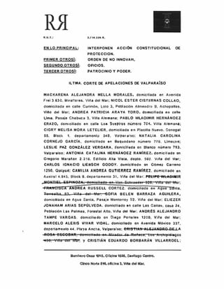 Recurso de protección Estudiantes de sociología PDF 