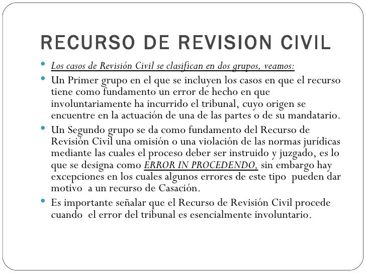 Recurso de revision