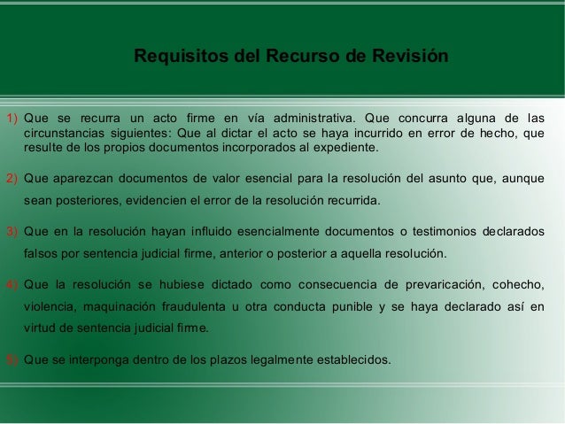 Recurso de revision