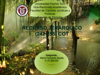 Universidad Fermín Toro
Vice-Rectorado Académico
Facultad de Ciencias Jurídicas y
Políticas
Escuela de Derecho
 