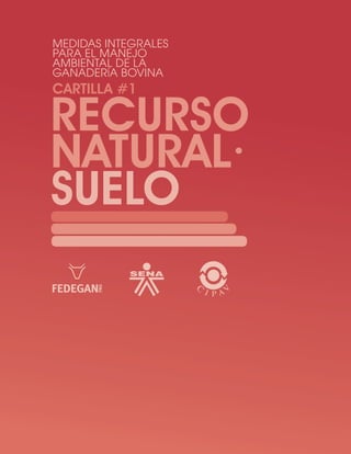 MEDIDAS INTEGRALES
PARA EL MANEJO
AMBIENTAL DE LA
GANADERÍA BOVINA
CARTILLA #1

RECURSO
NATURAL·
SUELO
 