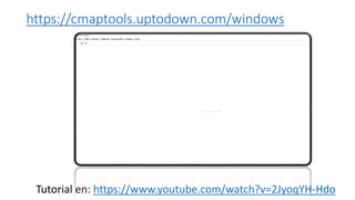 https://cmaptools.uptodown.com/windows
Tutorial en: https://www.youtube.com/watch?v=2JyoqYH-Hdo
 