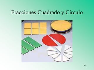 Fracciones Cuadrado y Círculo
67
 