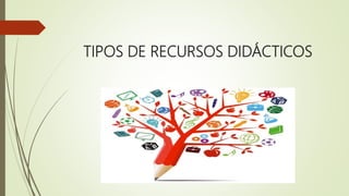 TIPOS DE RECURSOS DIDÁCTICOS
 