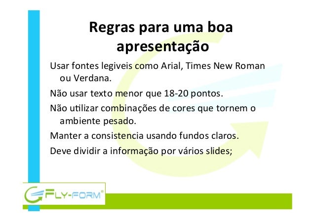 Fontes para apresentação em power point