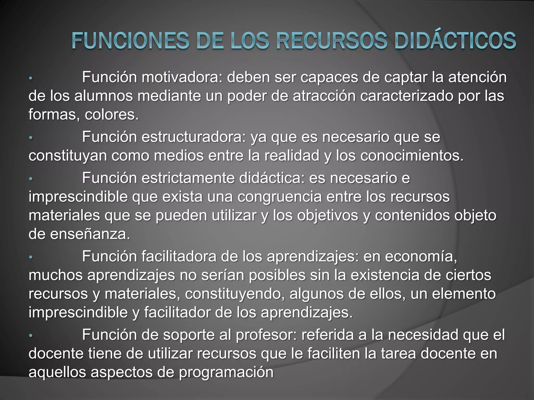 Recursos didácticos para fortalecer la enseñanza aprendizaje | PPT