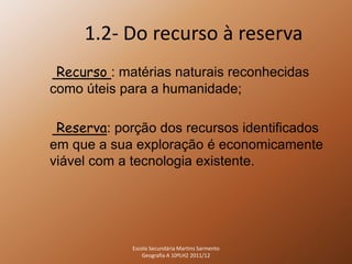 Recursos do subsolo lh2