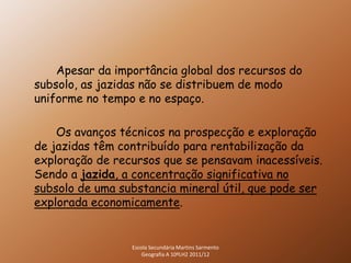 Recursos do subsolo lh2