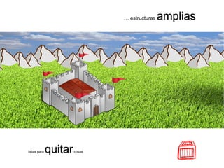 listas para quitarquitarcosas
… estructuras ampliasamplias
 