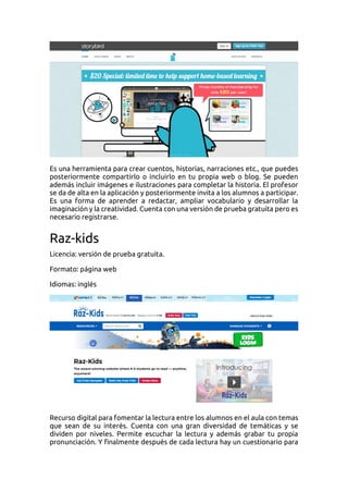 Recursos educativos digitales en smile and learn | PDF