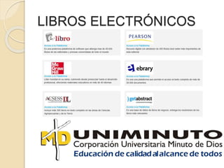 LIBROS ELECTRÓNICOS
 