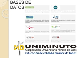 BASES DE
DATOS
 