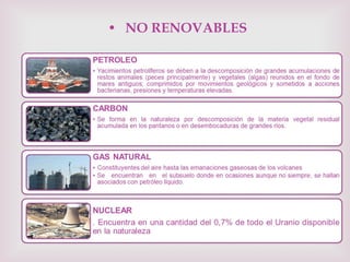 NO RENOVABLES 