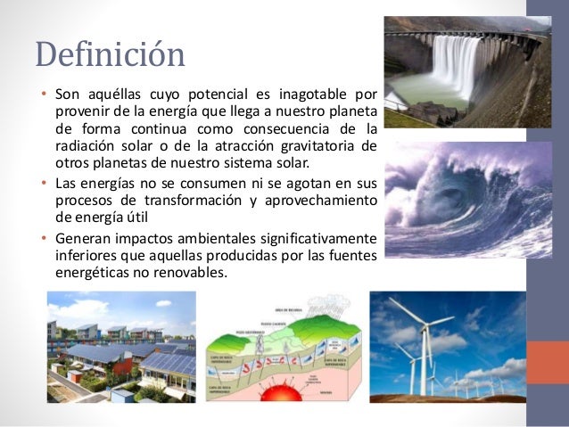Recursos energéticos renovables