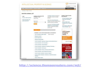 http://science.thomsonreuters.com/mjl/
 