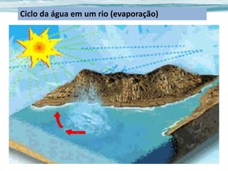 Ciclo da água em um rio (evaporação)

 