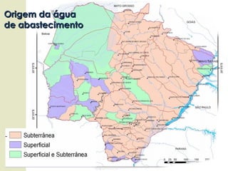 Origem da água de abastecimento 