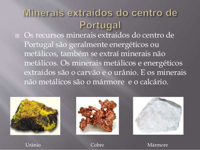 Recursos minerais de portugal