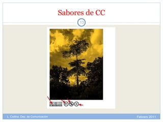 Sabores de CC Febrero 2011 L. Codina. Dep. de Comunicación 