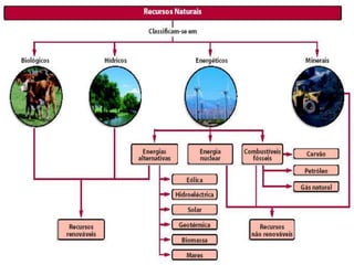 Classificação dos recursos naturais