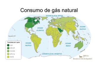 Consumo de gás natural
 