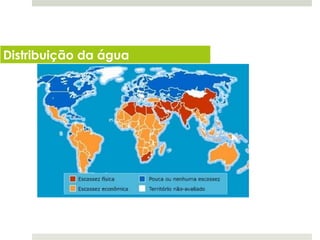 Distribuição da água




  Planeta Terra — 8.º ano
 