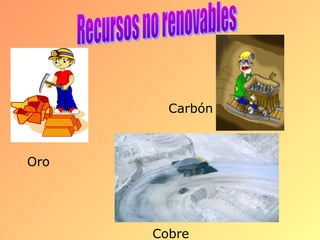 Carbón



Oro




      Cobre
 