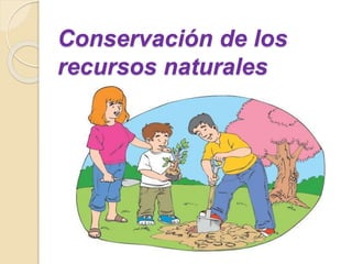 Conservación de los
recursos naturales
 